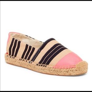 Sam Edelman Verona Striped Espadrille Slip On Canvas Shoes